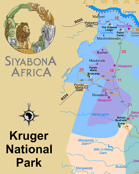 Kruger map